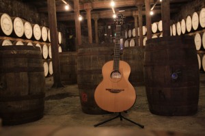 A-completed-Bushmills-Lowden-guitar-at-the-Old-Bushmills-Distillery