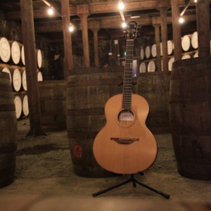 A-completed-Bushmills-Lowden-guitar-at-the-Old-Bushmills-Distillery