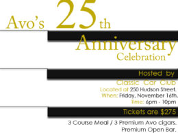Avo 25th Anni-NOV 16TH