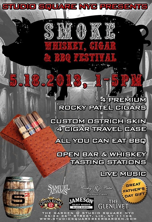 Studio Sq. Presents Smoke: Whiskey, Cigar & BBQ Festival