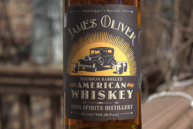 james oliver american whiskey label
