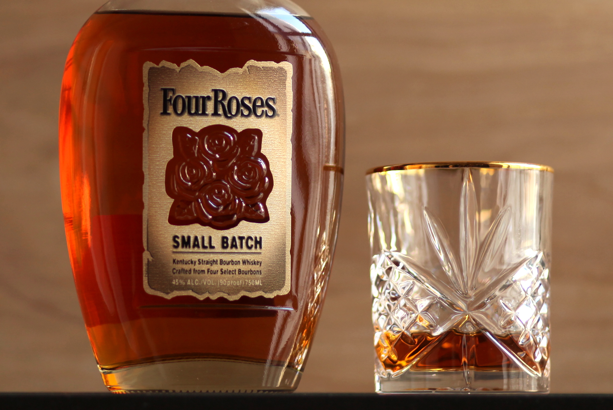 Four Roses Small Batch Whiskey in Glass