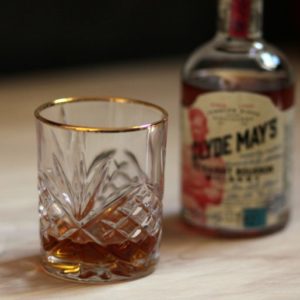 Clyde Mays Straight Bourbon Review with Glass