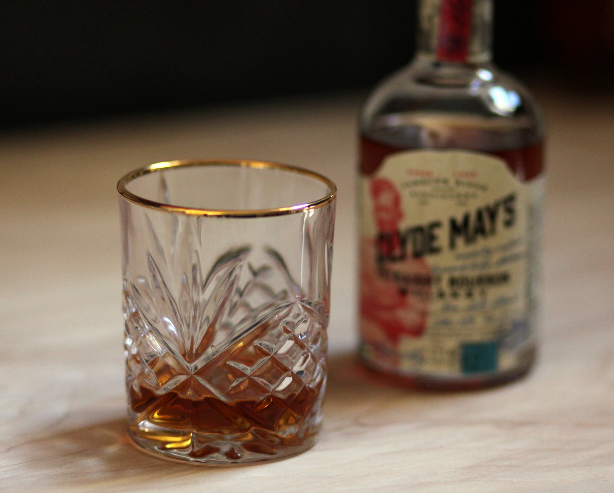 Clyde Mays Straight Bourbon Review with Glass