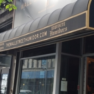 exterior of wall st humidor