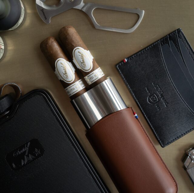 Manhattan Travel Cigar Case w/ Lighter & Cutter - Black - Best
