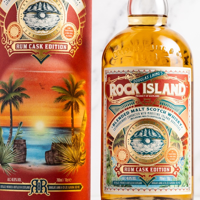 Douglas Laing & Co Introduces Rock Island Rum Cask Edition: A Blend of Scotch Whisky with Caribbean Flavors
